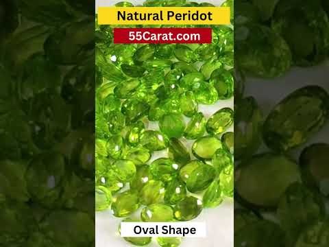 Natural Peridot Faceted Oval Shape Fine Quality Loose Gemstone at Wholesale Rates (Rs 400/Carat)