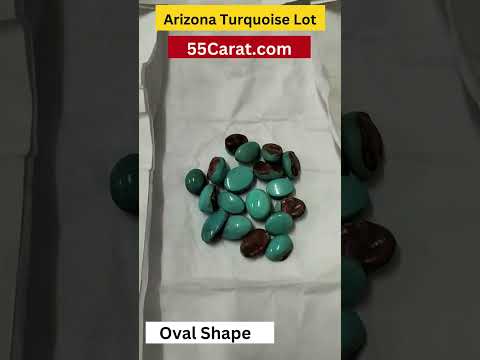 Natural Arizona Turquoise Oval Shape Fine Quality Loose Gemstone at Wholesale Rates (Rs 140/Carat)