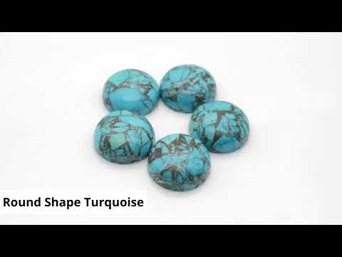 Natural Copper Turquoise Loose Gemstones 2.25 to 10.25 Ratti Firoza at Wholesale Rates (Rs 40/Carat)