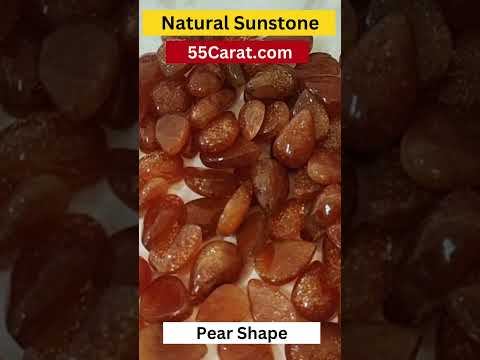 Natural Sunstone Cabochon Pear Shape Fine Quality Loose Gemstone at Wholesale Rates (Rs 40/Carat)