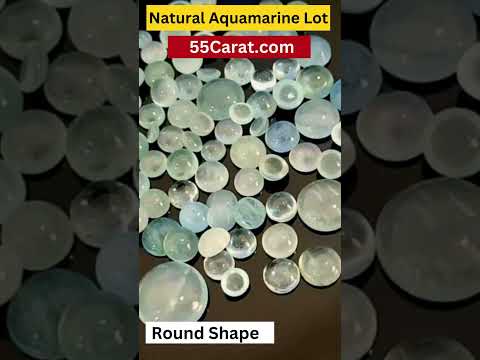 Natural Aquamarine Cabochon Round Shape Fine Quality Loose Gemstone at Wholesale Rates (Rs 90/Carat)