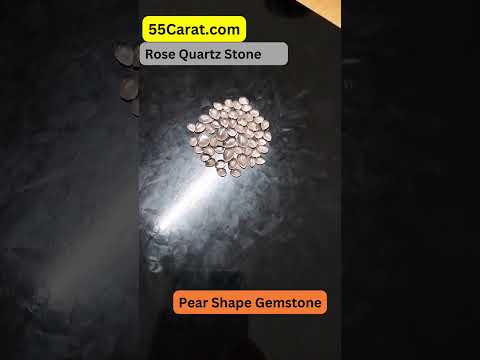 Natural Rose Quartz Cabochon Pear Shape Fine Quality Loose Gemstone at Wholesale Rates (Rs 50/Carat)
