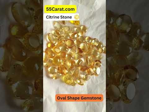 Natural Citrine Cabochon Oval Shape Fine Quality Loose Gemstone at Wholesale Rates (Rs 100/Carat)