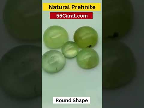 Natural Prehnite Round Shape Fine Quality Loose Gemstone at Wholesale Rates (Rs 30/Carat)