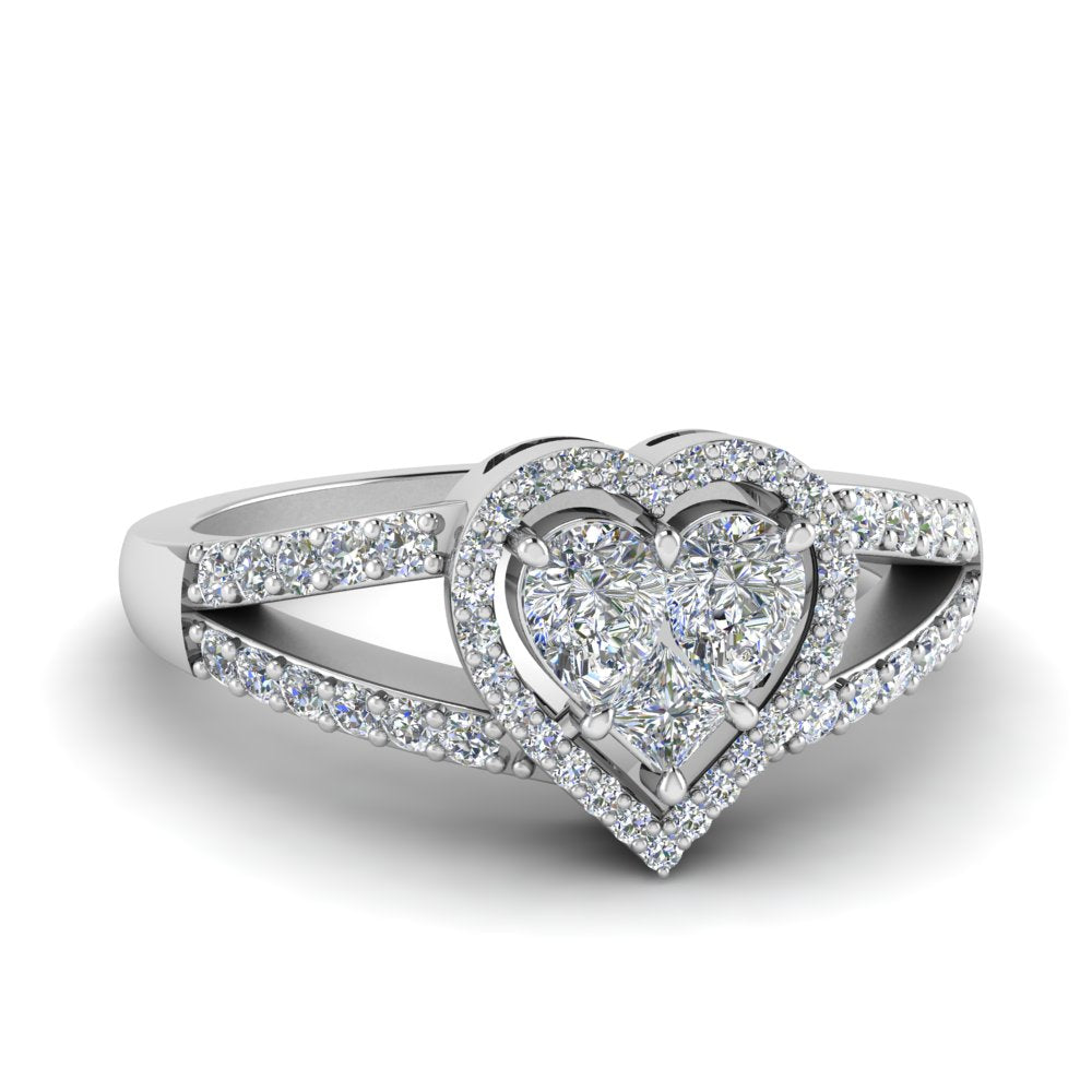 925 Sterling Silver Women's Heart Shape Rings Bulk Rate 150/Gram Design-17