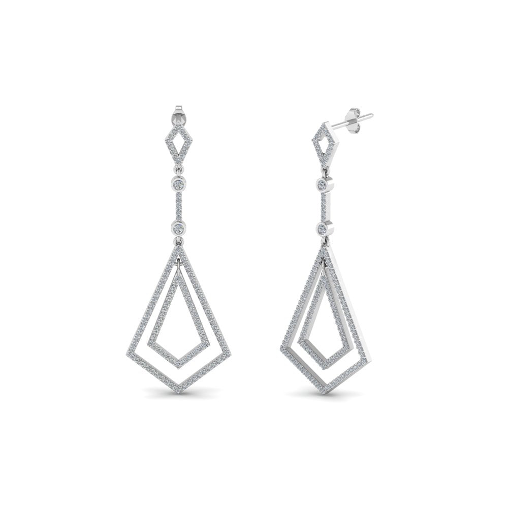 925 Sterling Silver Womens Fas Drop Earrings Bulk Rate 150/Gram Design-29